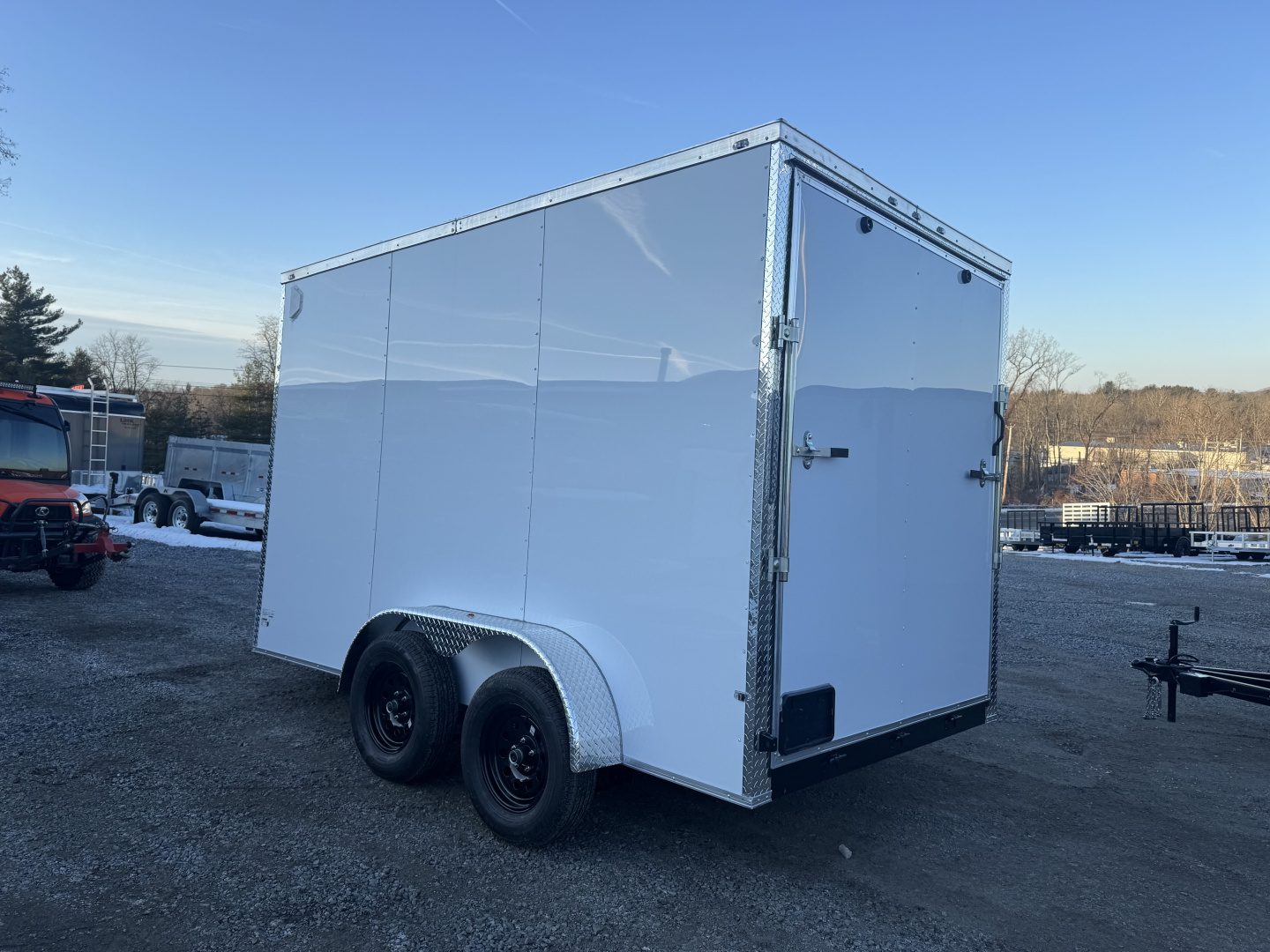 New 2026 Maximum Cargo Trailers 7X12 TA WHITE Cargo / Enclosed Trailer