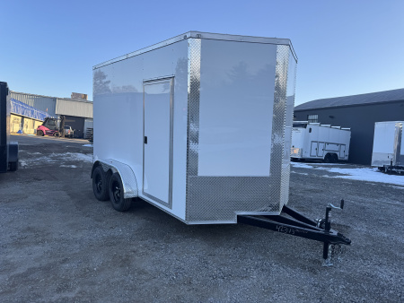New 2026 Maximum Cargo Trailers 7X12 TA WHITE Cargo / Enclosed Trailer