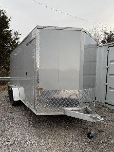 Used 2025 ALCOM STEALTH XLT 7X16 Cargo / Enclosed Trailer, ALL ALUMINUM FRAME , 7K GVWR