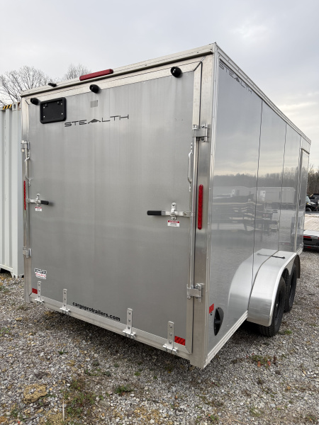Used 2025 ALCOM STEALTH XLT 7X16 Cargo / Enclosed Trailer, ALL ALUMINUM FRAME , 7K GVWR