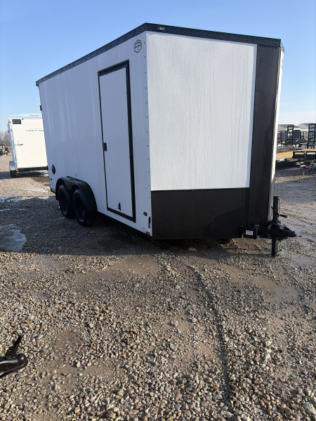 New 2026 Continental Cargo VHW714TA2-24 Cargo / Enclosed Trailer 7X14 TA RAMP DOOR (GVW:7000) WHITE