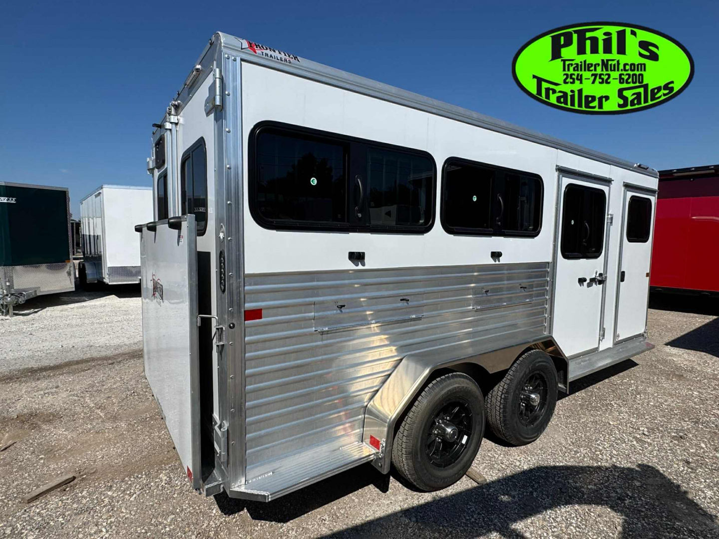 New Frontier Trailers 6 PEN LOW PRO LIVESTOCK TRAILER Stock / Stock Combo Trailer LAST 1 AT THIS PRICE! GET IT BEFORE IT'S GONE!