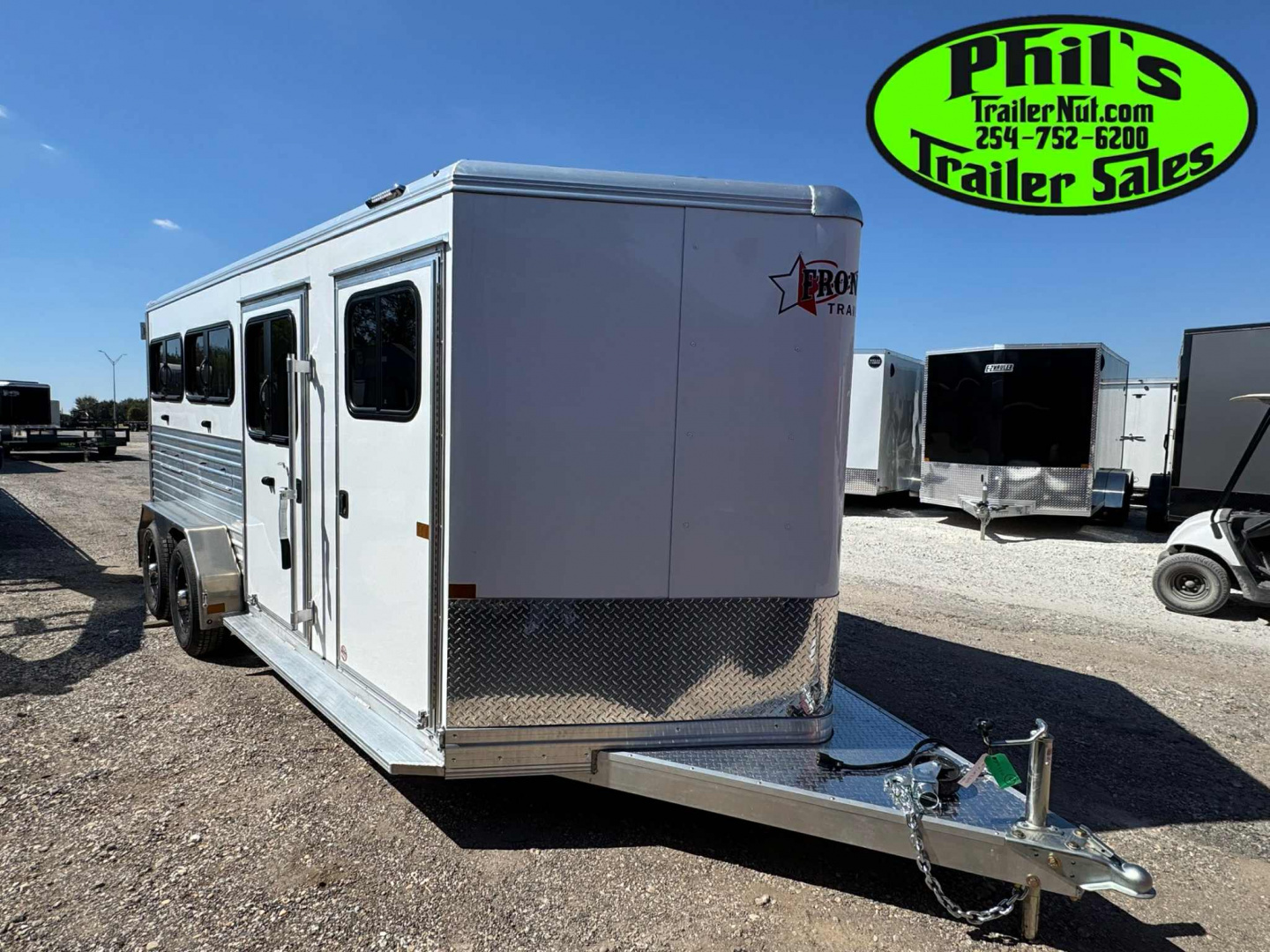 New Frontier Trailers 6 PEN LOW PRO LIVESTOCK TRAILER Stock / Stock Combo Trailer LAST 1 AT THIS PRICE! GET IT BEFORE IT'S GONE!