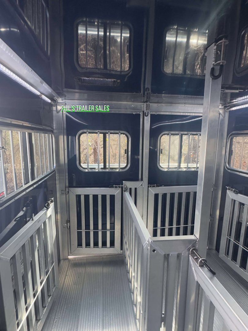 New Frontier Trailers 6 PEN LOW PRO LIVESTOCK TRAILER Stock / Stock Combo Trailer LAST 1 AT THIS PRICE! GET IT BEFORE IT'S GONE!