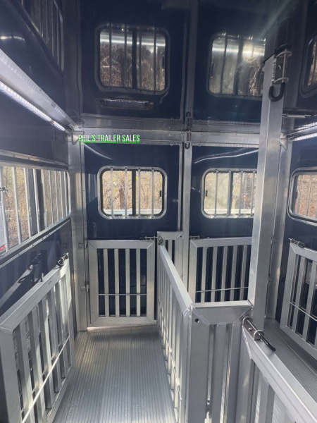 New Frontier Trailers 6 PEN LOW PRO LIVESTOCK TRAILER Stock / Stock Combo Trailer LAST 1 AT THIS PRICE! GET IT BEFORE IT'S GONE!