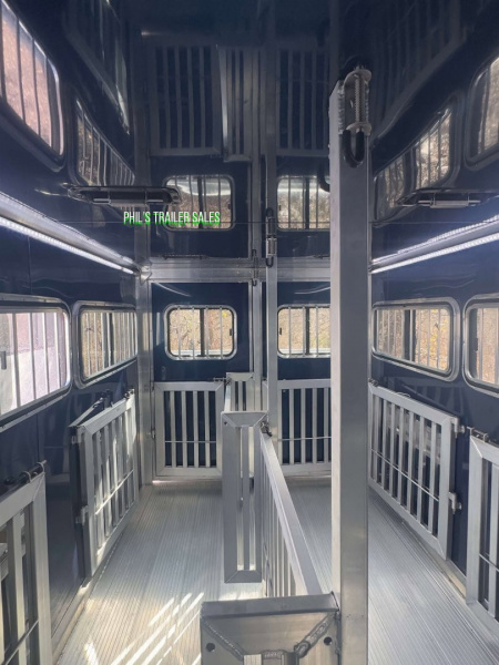 New Frontier Trailers 6 PEN LOW PRO LIVESTOCK TRAILER Stock / Stock Combo Trailer LAST 1 AT THIS PRICE! GET IT BEFORE IT'S GONE!