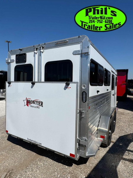 New Frontier Trailers 6 PEN LOW PRO LIVESTOCK TRAILER Stock / Stock Combo Trailer LAST 1 AT THIS PRICE! GET IT BEFORE IT'S GONE!