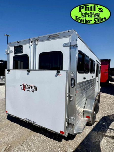 New Frontier Trailers 6 PEN LOW PRO LIVESTOCK TRAILER Stock / Stock Combo Trailer LAST 1 AT THIS PRICE! GET IT BEFORE IT'S GONE!