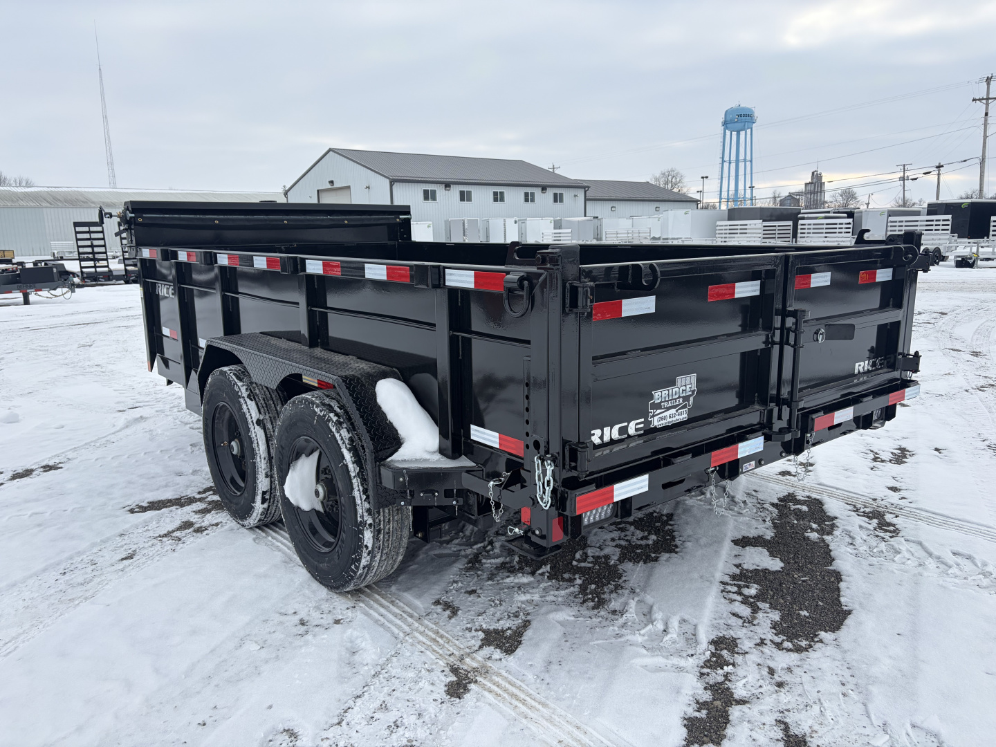 New 2026 Rice Trailers 14K HDM 14 (82" X 14') 16K Telescopic Dump Trailer