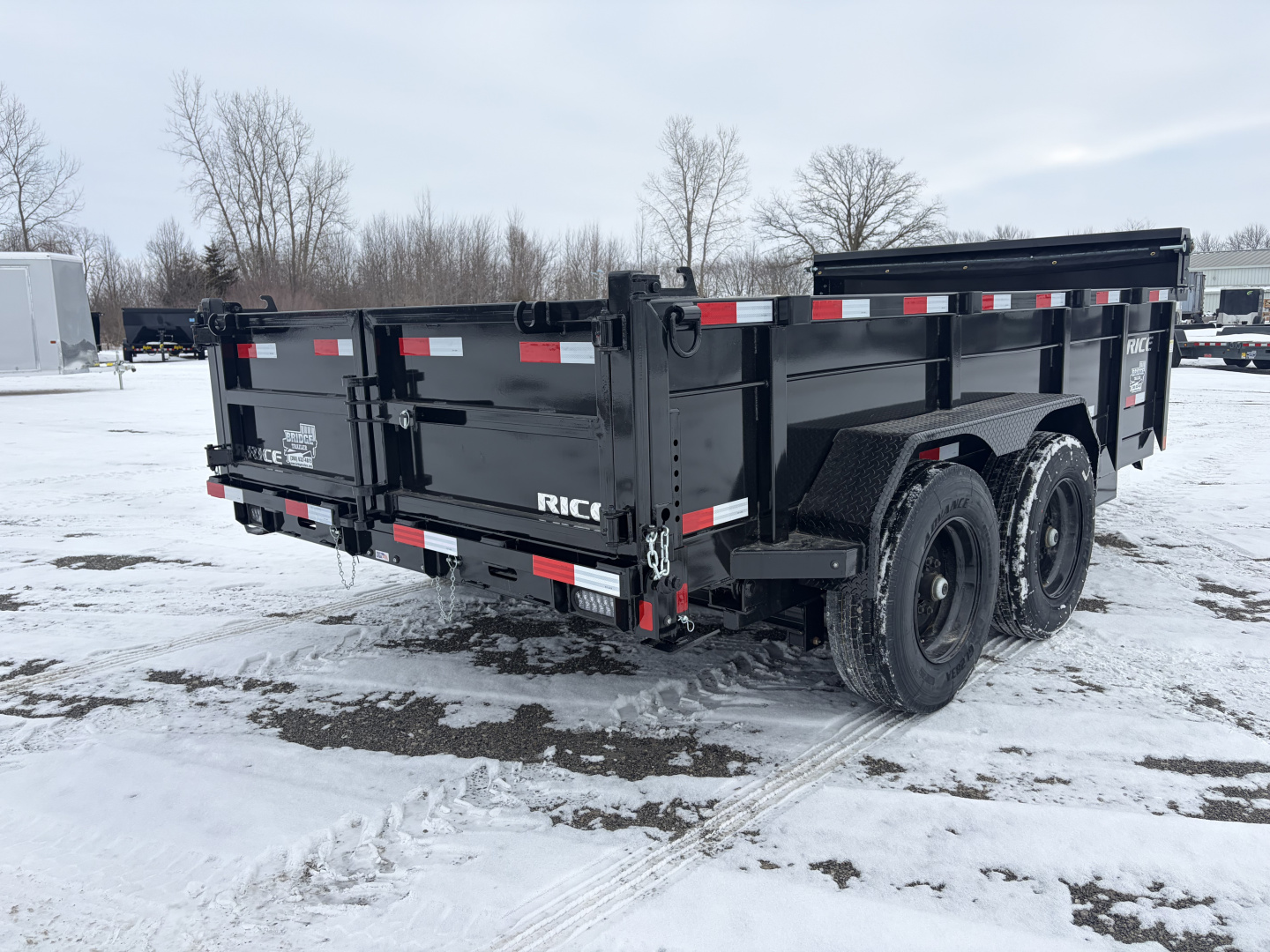 New 2026 Rice Trailers 14K HDM 14 (82" X 14') 16K Telescopic Dump Trailer