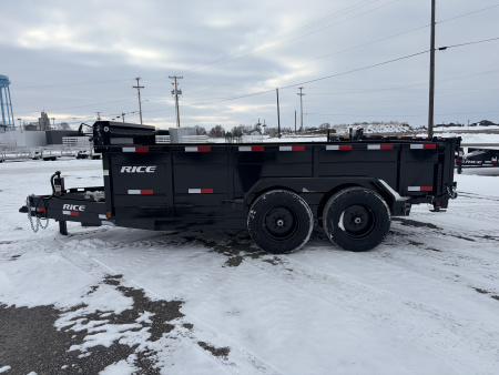New 2026 Rice Trailers 14K HDM 14 (82" X 14') 16K Telescopic Dump Trailer