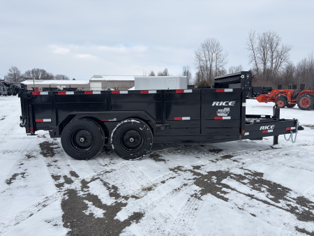 New 2026 Rice Trailers 14K HDM 14 (82" X 14') 16K Telescopic Dump Trailer