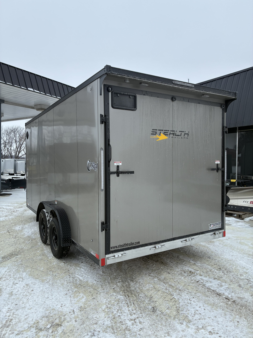 New 2026 7.5x16 Stealth Cobra All Aluminum Enclosed Cargo Trailer