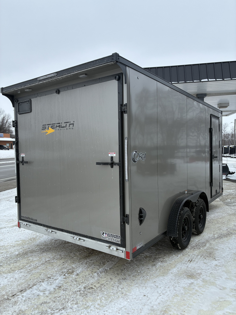 New 2026 7.5x16 Stealth Cobra All Aluminum Enclosed Cargo Trailer
