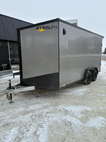 New 2026 7.5x16 Stealth Cobra All Aluminum Enclosed Cargo Trailer