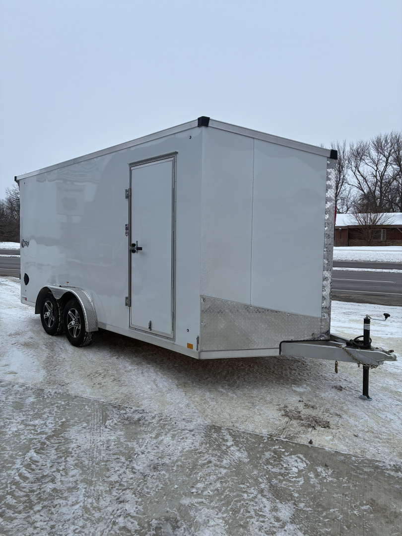 New 2026 7.5x16 Stealth Cobra All Aluminum Cargo Enclosed Trailer