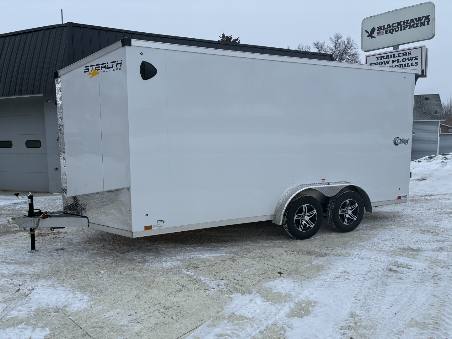 New 2026 7.5x16 Stealth Cobra All Aluminum Cargo Enclosed Trailer