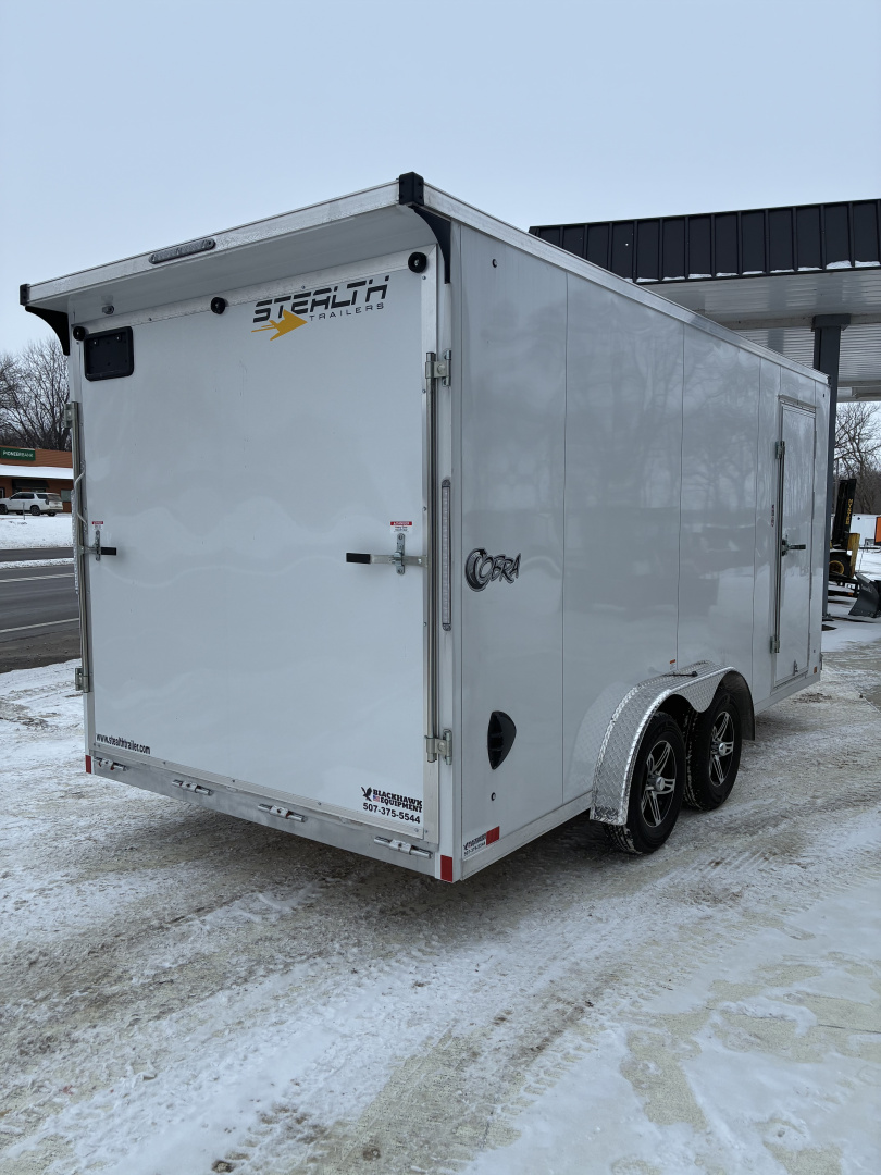 New 2026 7.5x16 Stealth Cobra All Aluminum Cargo Enclosed Trailer