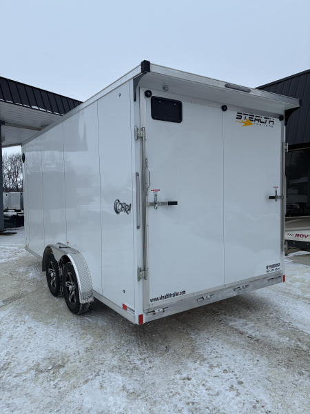 New 2026 7.5x16 Stealth Cobra All Aluminum Cargo Enclosed Trailer