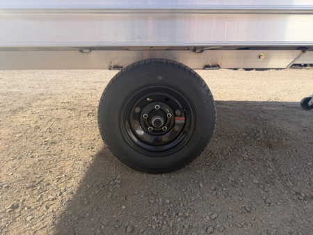 New 2026 Triton Trailers 8.5x10 - 2 Place Snow mobile trailer Tilt Deck