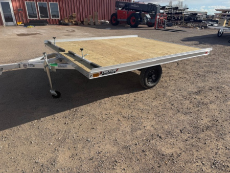 New 2026 Triton Trailers 8.5x10 - 2 Place Snow mobile trailer Tilt Deck