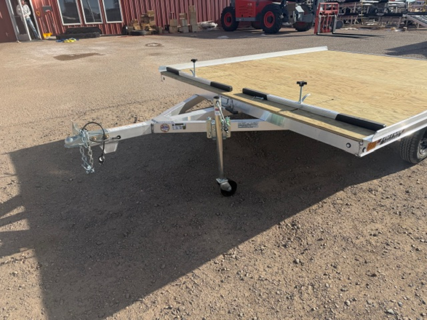 New 2026 Triton Trailers 8.5x10 - 2 Place Snow mobile trailer Tilt Deck