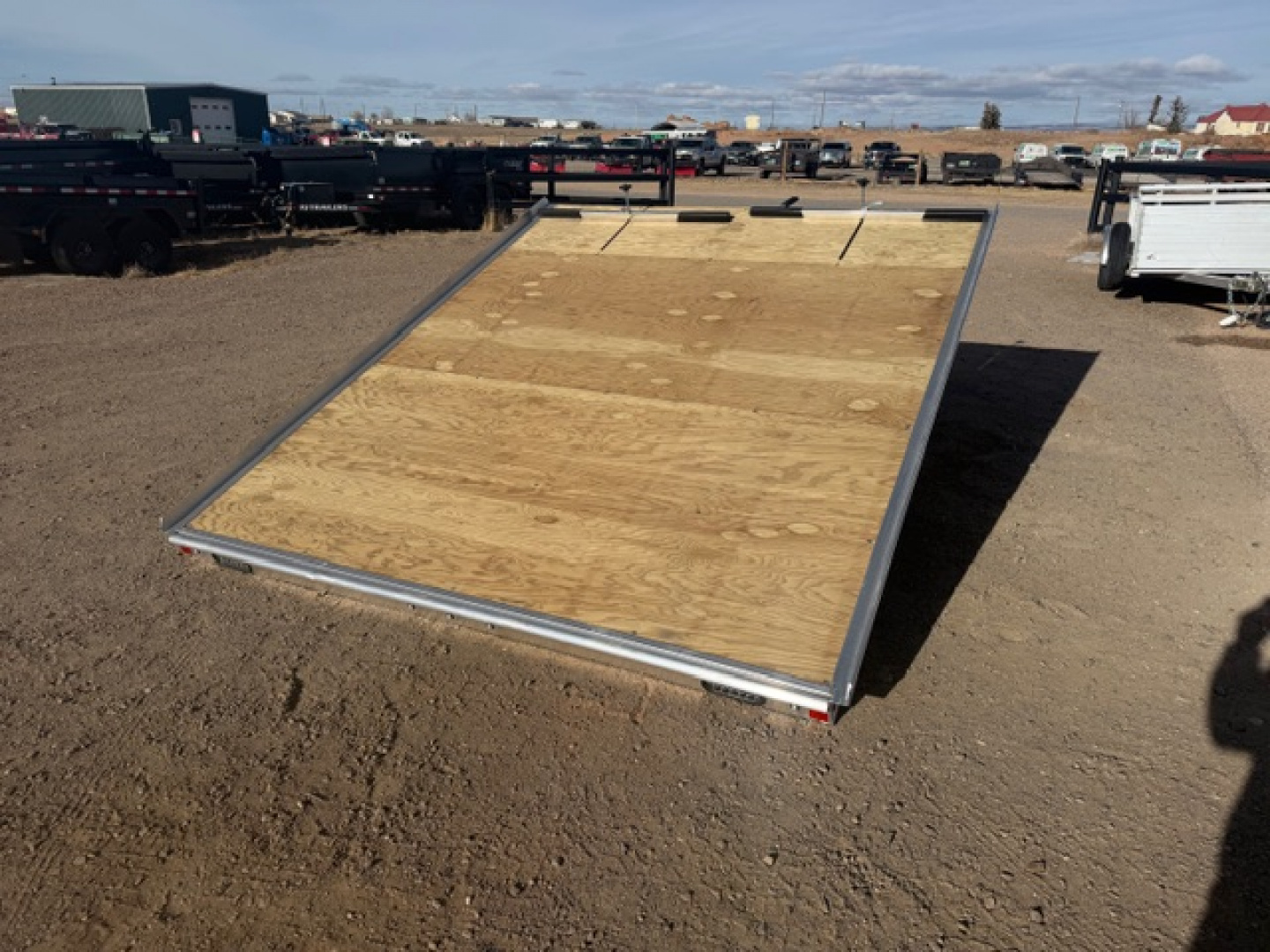 New 2026 Triton Trailers 8.5x10 - 2 Place Snow mobile trailer Tilt Deck