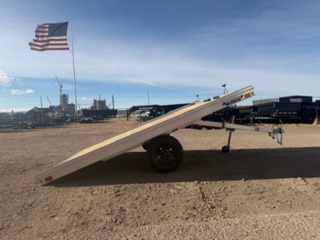 New 2026 Triton Trailers 8.5x10 - 2 Place Snow mobile trailer Tilt Deck