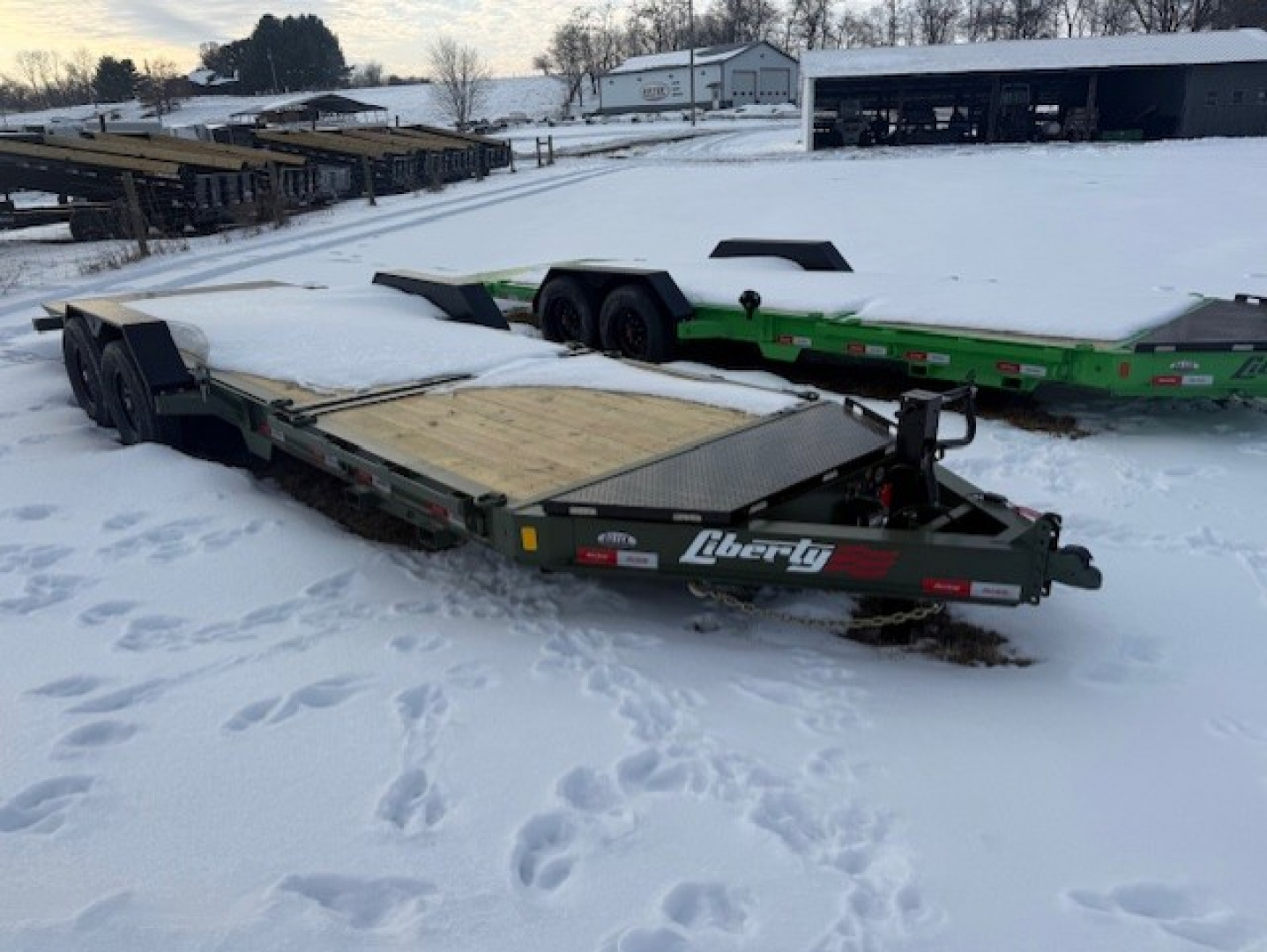 New 2026 Liberty 22' Tilt Trailer 8" I BEAM 15.4K (16' tilt +6' stationary) Tilt Trailer