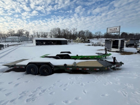 New 2026 Liberty 22' Tilt Trailer 8  I BEAM 15.4K (16' tilt +6' stationary) Tilt Trailer