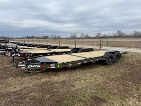 New 2026 Liberty 22' Tilt Trailer 8  I BEAM 15.4K (16' tilt +6' stationary) Tilt Trailer