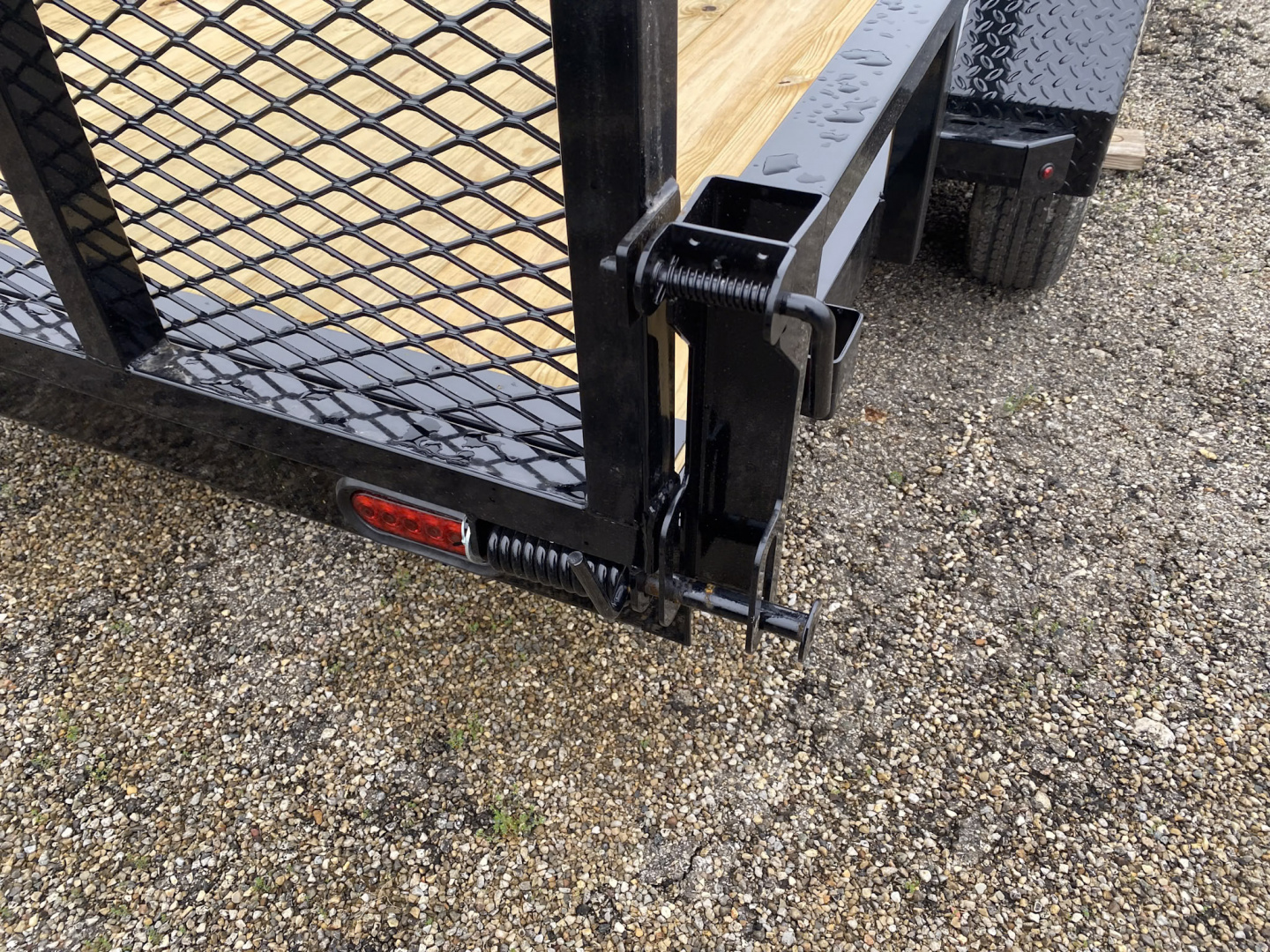 New 2026 Liberty 7 X 16 FT UTILITY TRAILER TUBE RAIL HD SPRING ASSIST RAMP