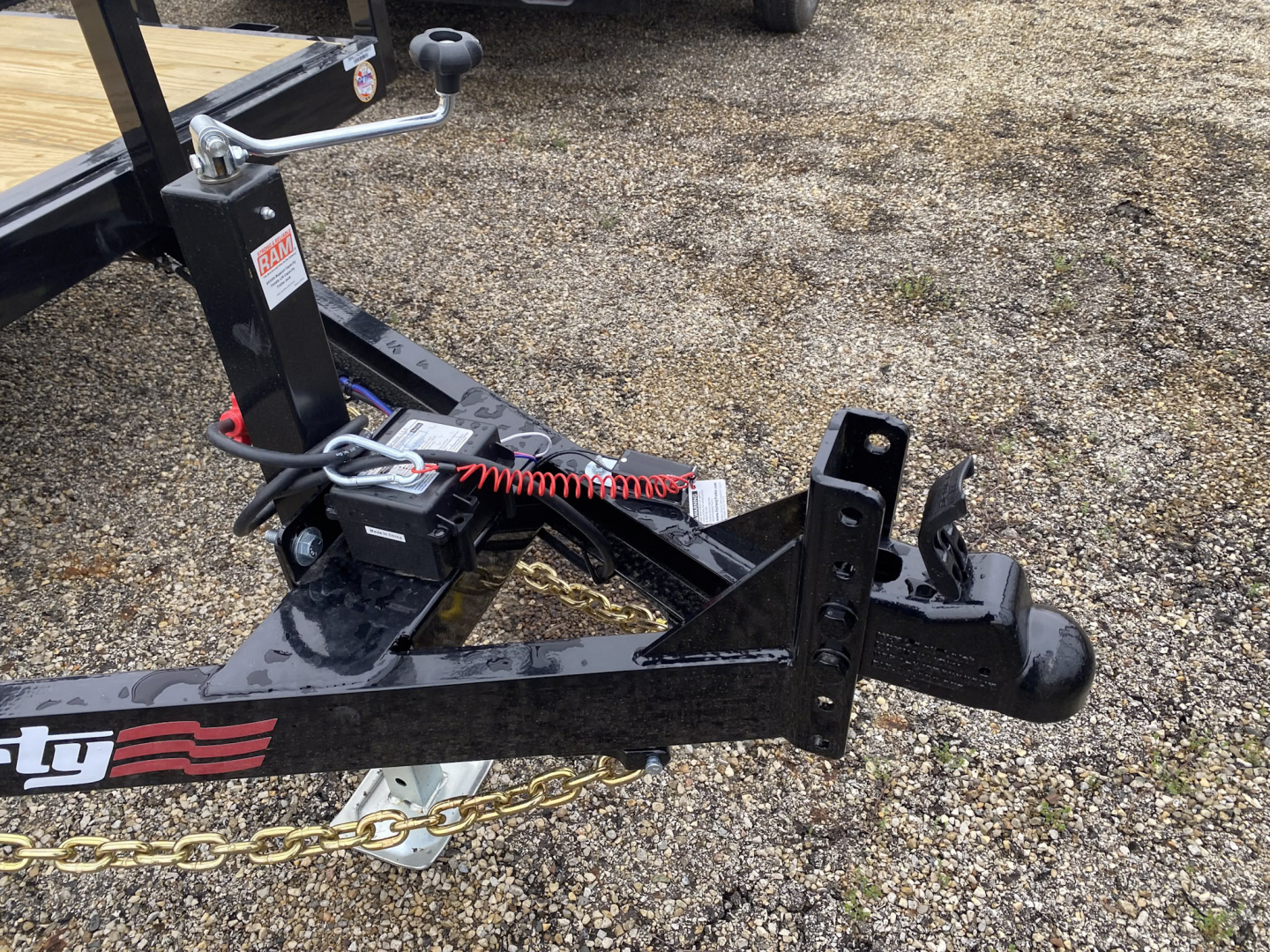 New 2026 Liberty 7 X 16 FT UTILITY TRAILER TUBE RAIL HD SPRING ASSIST RAMP