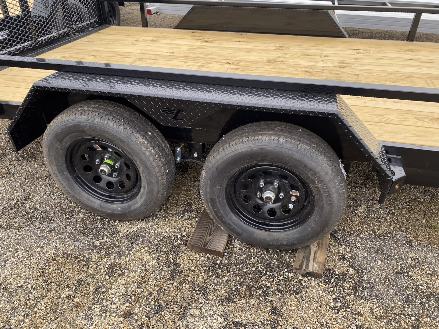 New 2026 Liberty 7 X 14 FT UTILITY TRAILER TUBE RAIL HD SPRING ASSIST RAMP