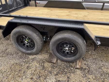 New 2026 Liberty 7 X 14 FT UTILITY TRAILER TUBE RAIL HD SPRING ASSIST RAMP