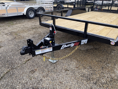 New 2026 Liberty 7 X 14 FT UTILITY TRAILER TUBE RAIL HD SPRING ASSIST RAMP