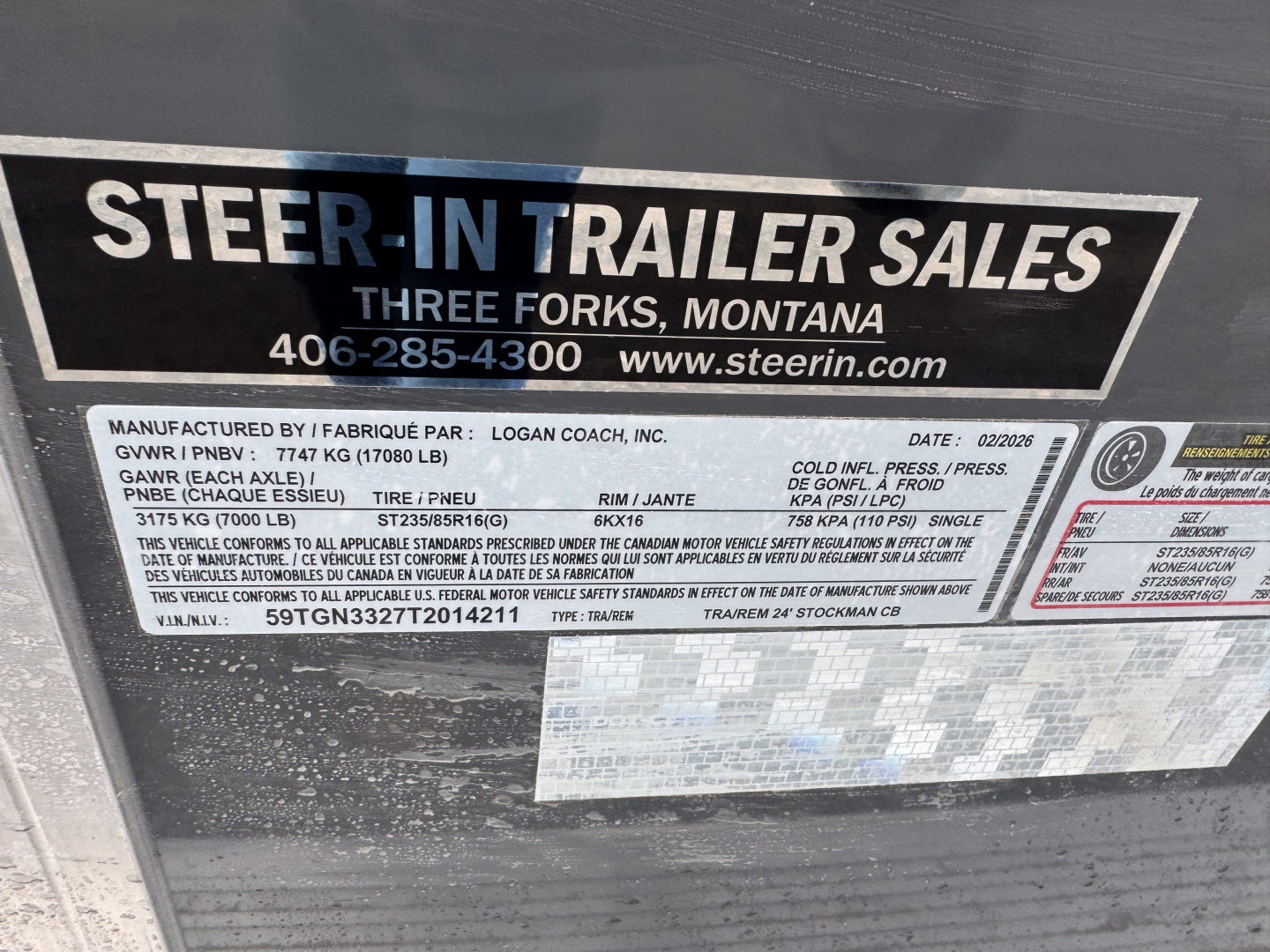 New 2026 Logan Coach 24' GN Stockman Combo