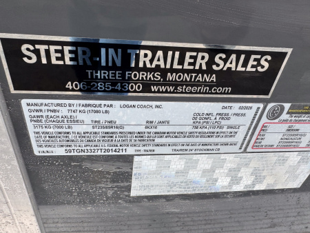 New 2026 Logan Coach 24' GN Stockman Combo