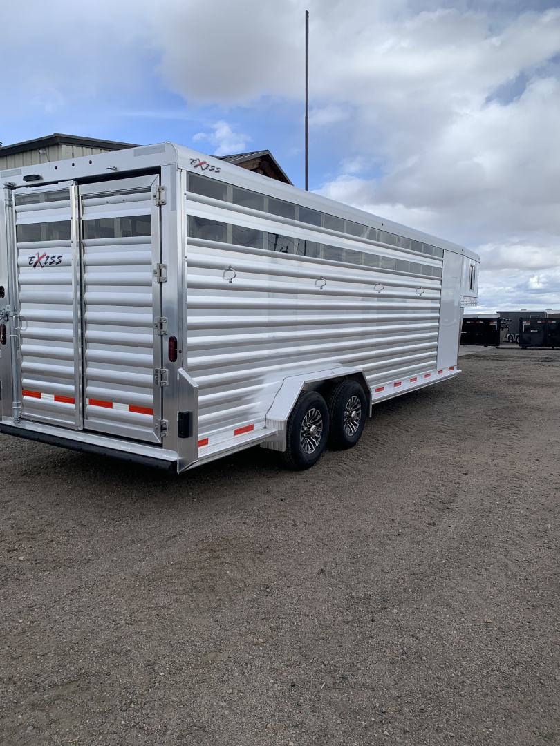 New 2026 Exiss Trailers STC 7024 7'2" Tall / Stock Combo Trailer