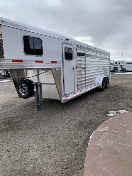 New 2026 Exiss Trailers STC 7024 7'2" Tall / Stock Combo Trailer