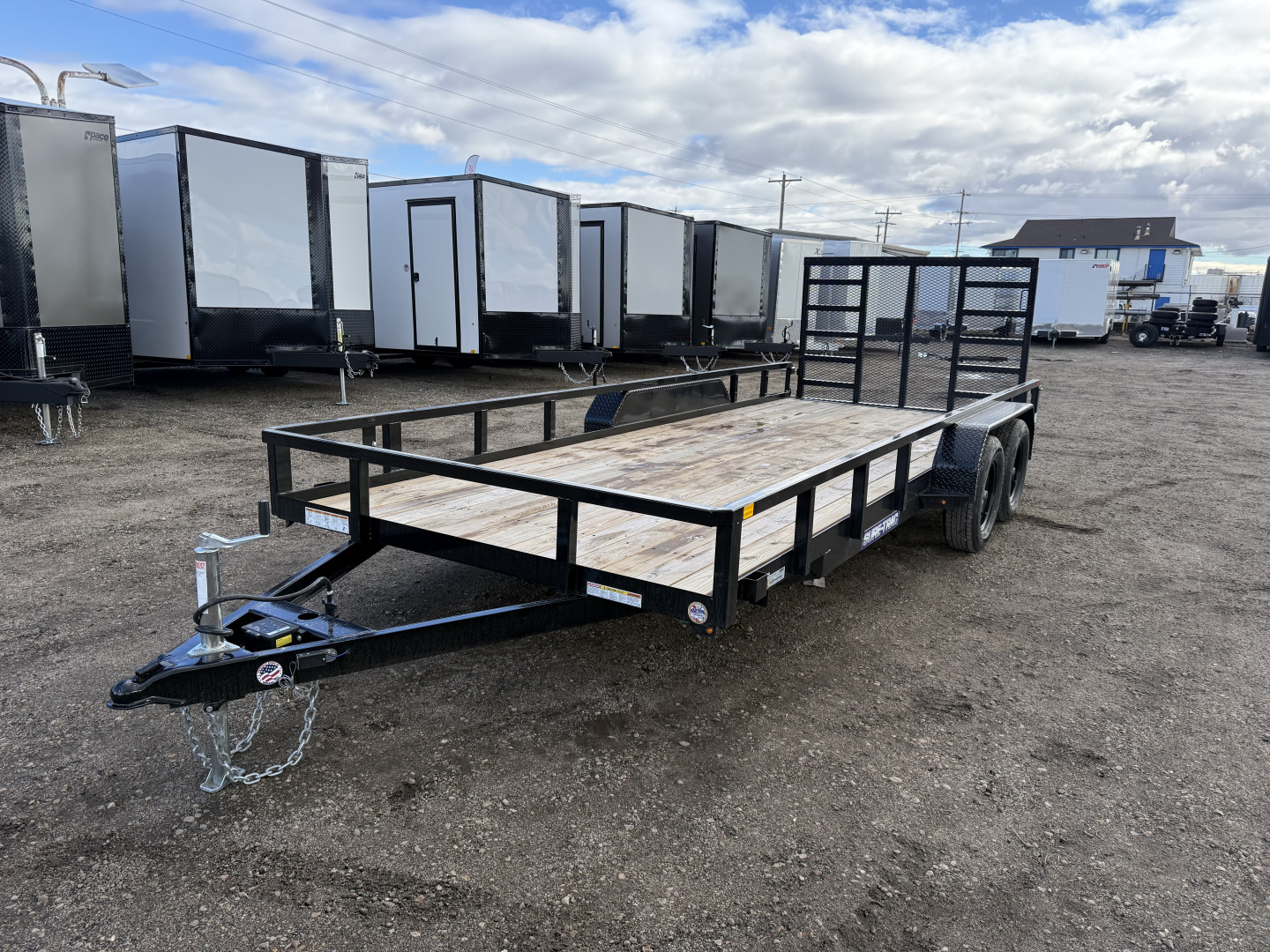 New 2026 Sure-Trac 7X18 7K Tube Top Utility Trailer