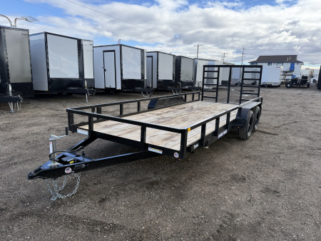 New 2026 Sure-Trac 7X18 7K Tube Top Utility Trailer