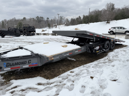 New 2026 Diamond C DET210 Tilt Trailer 102”X 26’ HYDRO JACK WIRELESS REMOTE 23K G.V.W.R.