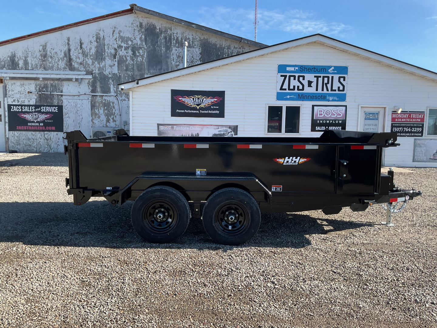 New 2026 H&H Trailers H7612UD-24-100 Dump Trailer