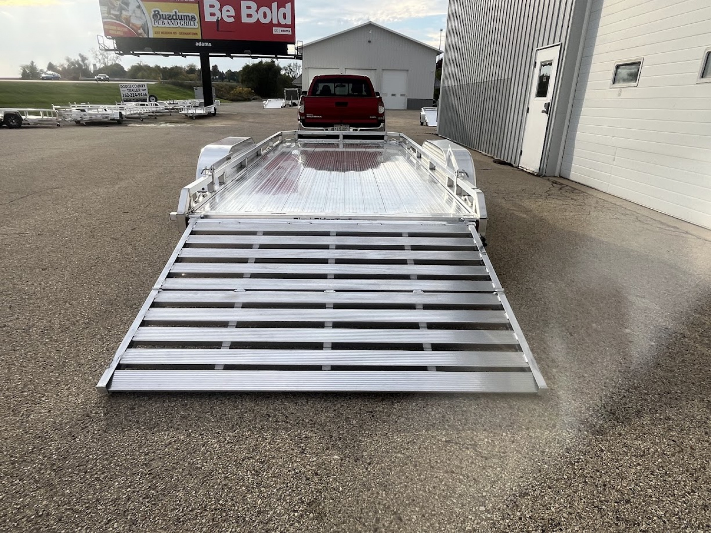 New 2026 Black Rhino **INCOMING** Aluminum Low Profile LPT8116A-7K w/ Bi-Fold Gate(ATV / UTV / Side by Side) Utility Trailer