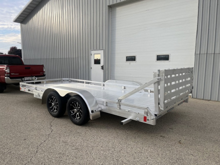 New 2026 Black Rhino **INCOMING** Aluminum Low Profile LPT8116A-7K w/ Bi-Fold Gate(ATV / UTV / Side by Side) Utility Trailer