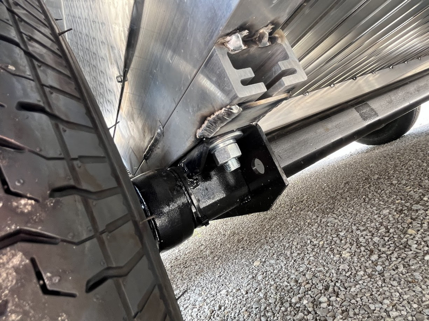 New 2026 Black Rhino **INCOMING** 81" x 14' Aluminum LPT8114A-7K w/ Brakes and Bifold Gate (ATV / UTV / Side by Side) Utility Trailer