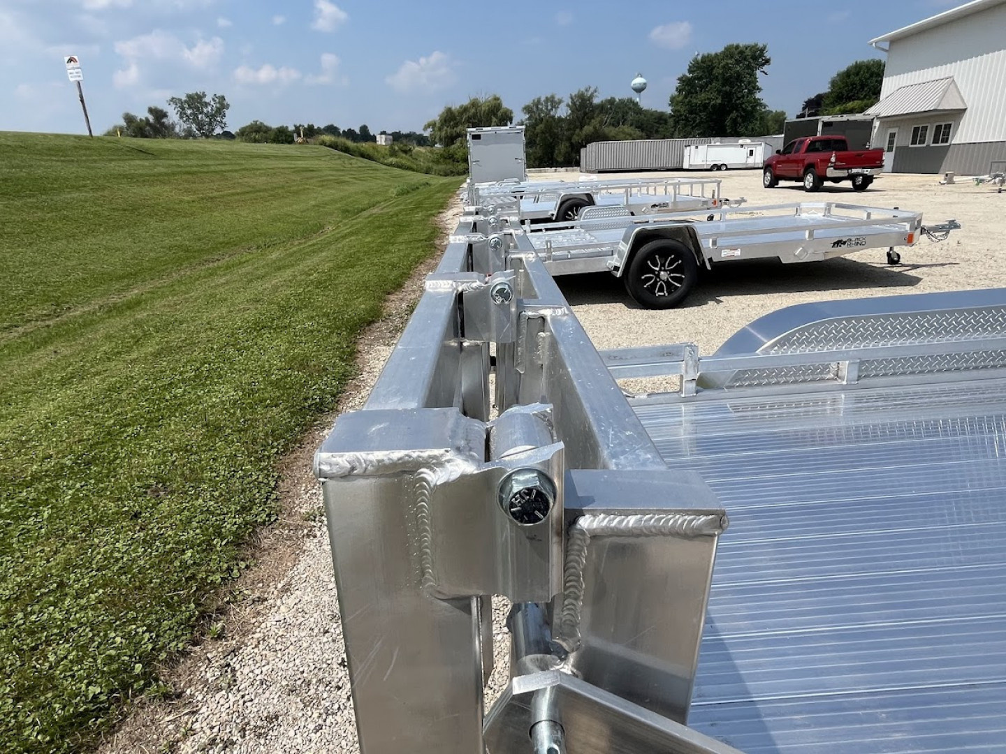 New 2026 Black Rhino **INCOMING** 81" x 14' Aluminum LPT8114A-7K w/ Brakes and Bifold Gate (ATV / UTV / Side by Side) Utility Trailer