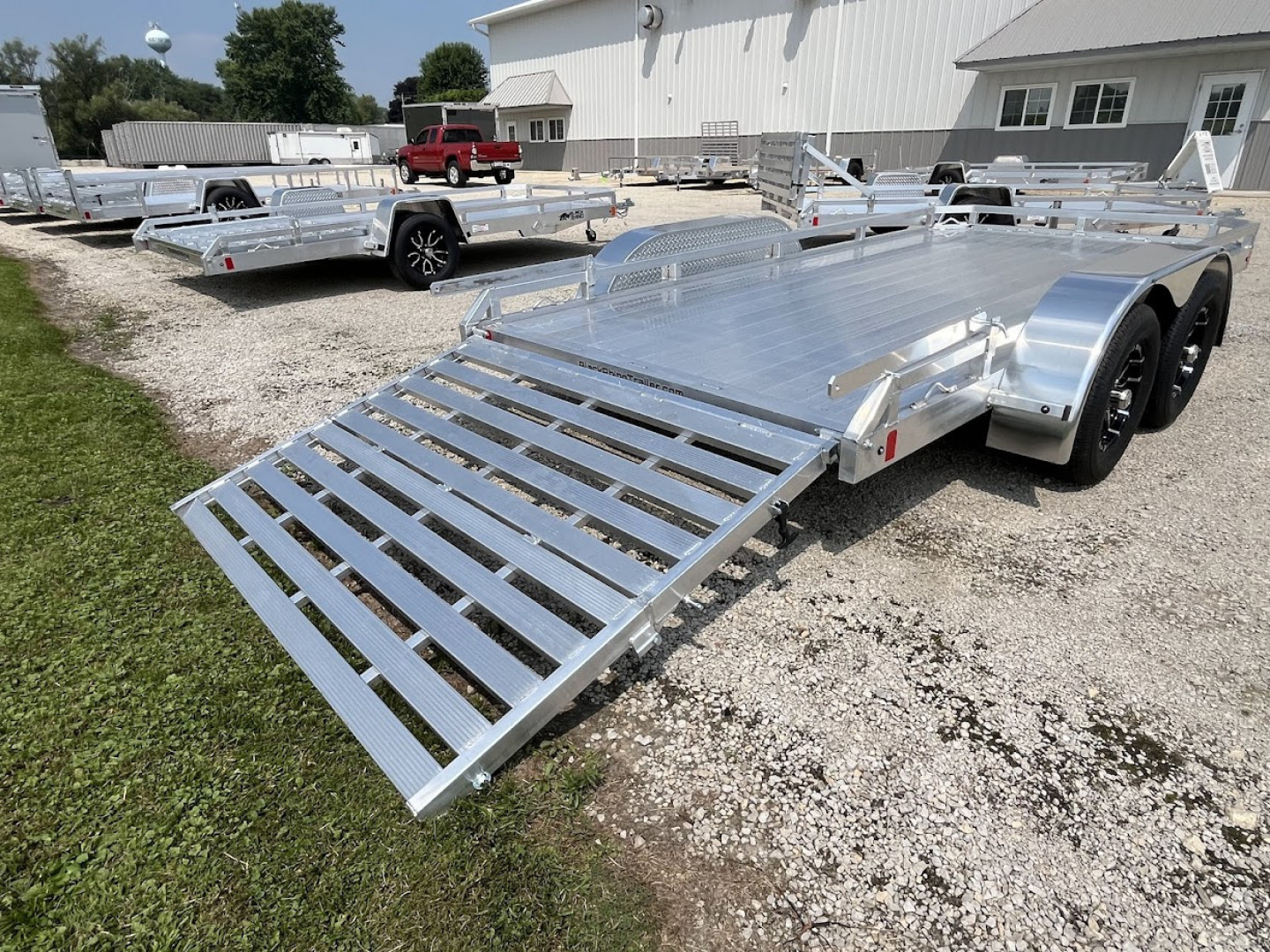 New 2026 Black Rhino **INCOMING** 81" x 14' Aluminum LPT8114A-7K w/ Brakes and Bifold Gate (ATV / UTV / Side by Side) Utility Trailer