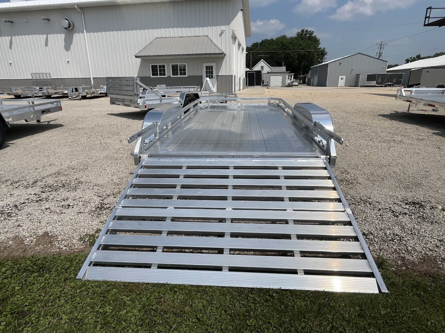 New 2026 Black Rhino **INCOMING** 81" x 14' Aluminum LPT8114A-7K w/ Brakes and Bifold Gate (ATV / UTV / Side by Side) Utility Trailer